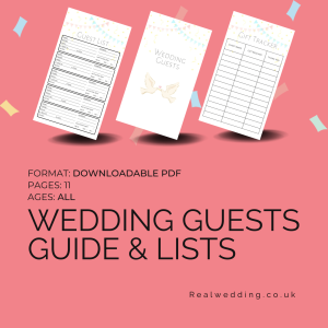 Downloadable PDF wedding guests guide & lists
